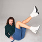 Women's High-waist Buckle Midi Flare Denim Jean Pants
