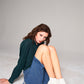 Women's High-waist Buckle Midi Flare Denim Jean Pants