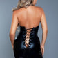 Women's Mini-length Dress With Plunging Neckline