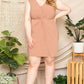 Women's Twist Waist Plus Size Mini Dress