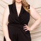 Women's Collared Neck Plus Size Romper