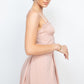 Women's Cinched Zip Sweetheart Pleated Romper
