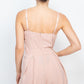Women's Cinched Zip Sweetheart Pleated Romper