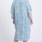 Women's Zebra Print Short Sleeve Maxi Kimono