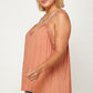 Women's Plus Size, Clip Dot Solid Cami Tunic