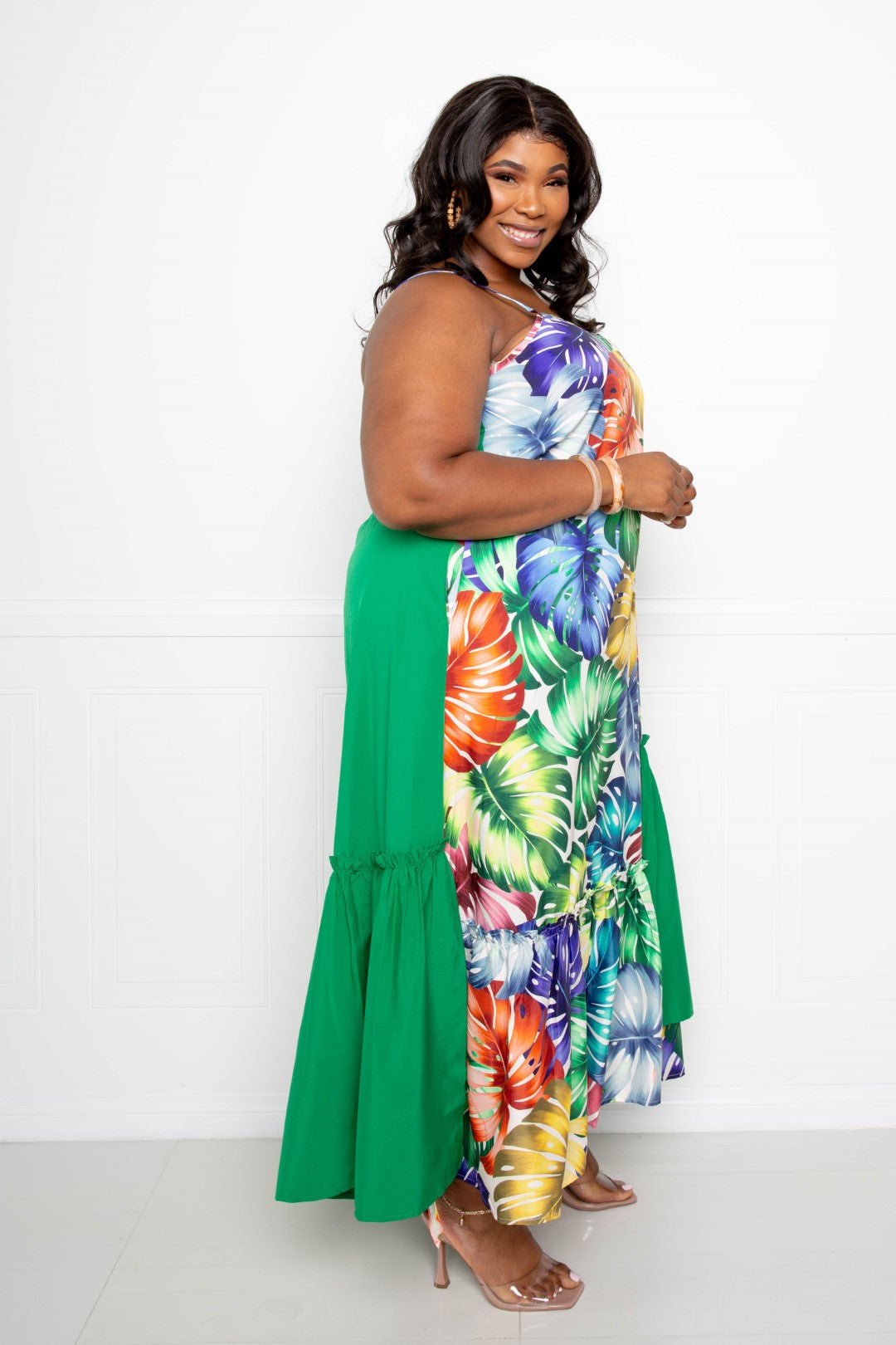Women's Splice Tropical Dress