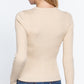 Women's Long Sleeve Crew Neck Basic Cardigan