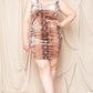 Women's Velour Snake Print Plus Mini Dress