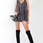 Women's Button Down Sleeveless Romper