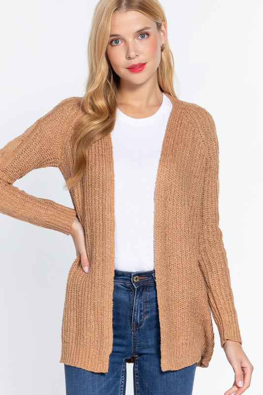 Women's Long Sleeve Open Front Sweater Cardigan