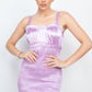 Women's Square Back Cutout Smocking Dress