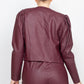 Women's Side Button Detailed Jacket & Shorts Set