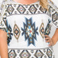Women's Geometric-tribal Sublimation Print Top