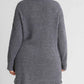 Women's High Cowl Neck Bouclé Long Sleeve Sweater Dress