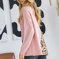 Women's Turtle Neck Color Block Cutout Sweater