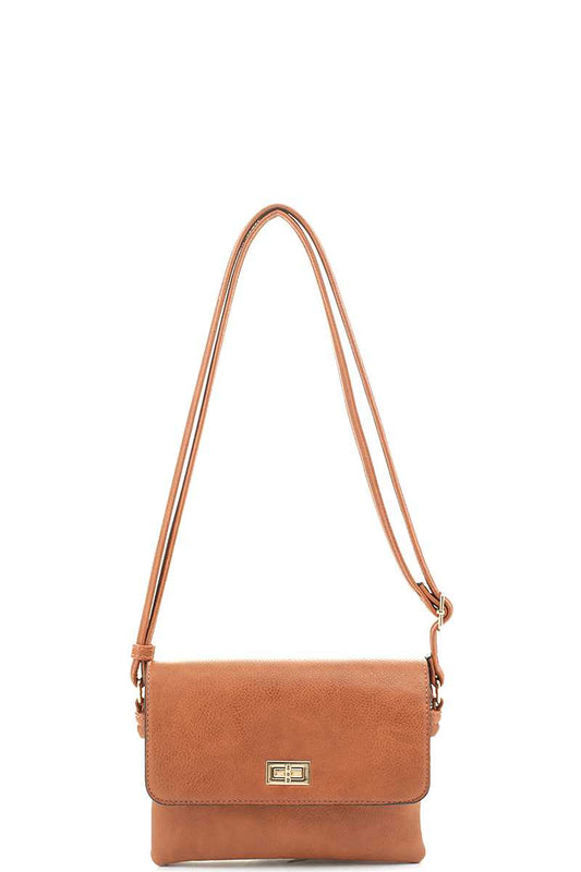 Women's Smooth Colored Crossbody Bag