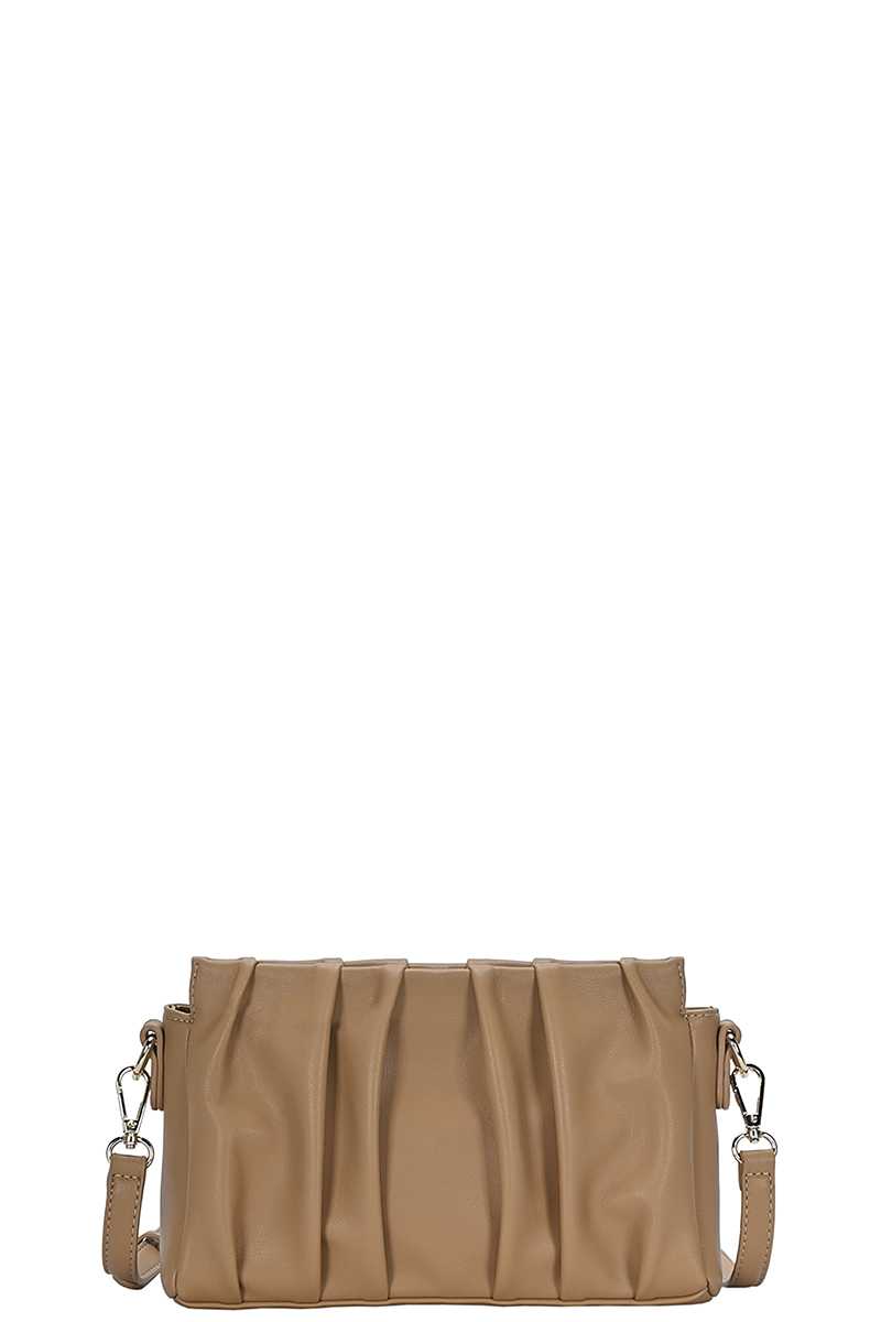 Women's Stylish Smooth Wrinkled Crossbody Bag