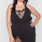 Women's Plus Size Lace Detail Bodycon Mini Dress