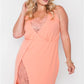 Women's Plus Size Lace Detail Bodycon Mini Dress