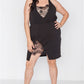 Women's Plus Size Lace Detail Bodycon Mini Dress