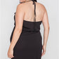 Women's Plus Size Lace Detail Bodycon Mini Dress