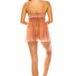 Women's 3pc Mesh Robe Set