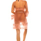Women's 3pc Mesh Robe Set