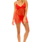 Women's 3pc Mesh Robe Set