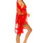 Women's 3pc Mesh Robe Set