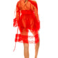 Women's 3pc Mesh Robe Set