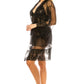 Women's 3pc Mesh Robe Set