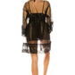 Women's 3pc Mesh Robe Set