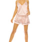 Women's Satin Lingerie Short Set