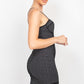 Women's Sleeveless Sparkle Honeycomb Bodycon Dress