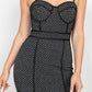 Women's Sleeveless Sparkle Honeycomb Bodycon Dress
