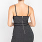 Women's Sleeveless Sparkle Honeycomb Bodycon Dress