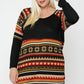 Women's Geometric Print-contrast Tunic (3X Only)
