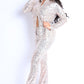 Women's Sparkling Sequin Button Down Shirt And Pant Set (S & M Only)