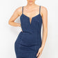 Women's Studded Stone Cami Denim Jean Dress