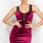 Women's Hook-and-eye Detailed Scoop Dress
