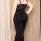 Women's Lace Bust Plus Size Jumpsuit