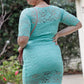 Women's Plus Lace Mini Dress