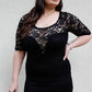 Women's Plus Lace Mini Dress (1X Only)