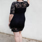 Women's Plus Lace Mini Dress (1X Only)