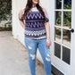 Women's Plus Polka Dot Cold Shoulder Short Sleeve Back Self-tie Top