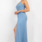 Women's Scoop Buttoned Full Cami Top & Mini Shorts Set