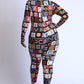 Women's Women's Alphabetically Neon Jumpsuit