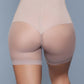 Women's Nude High Waist Mesh Shorts Body Shaper With Waist Boning