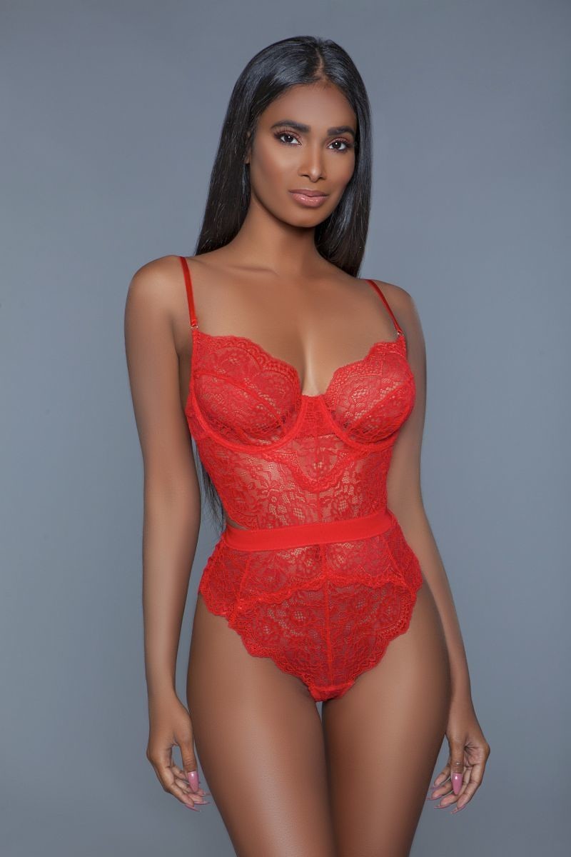Women's 1 Pc. Non-padded Cups With Modern Cut-out Details. Hook And Eye Fastenings. Adjustable Straps