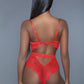 Women's 1 Pc. Non-padded Cups With Modern Cut-out Details. Hook And Eye Fastenings. Adjustable Straps